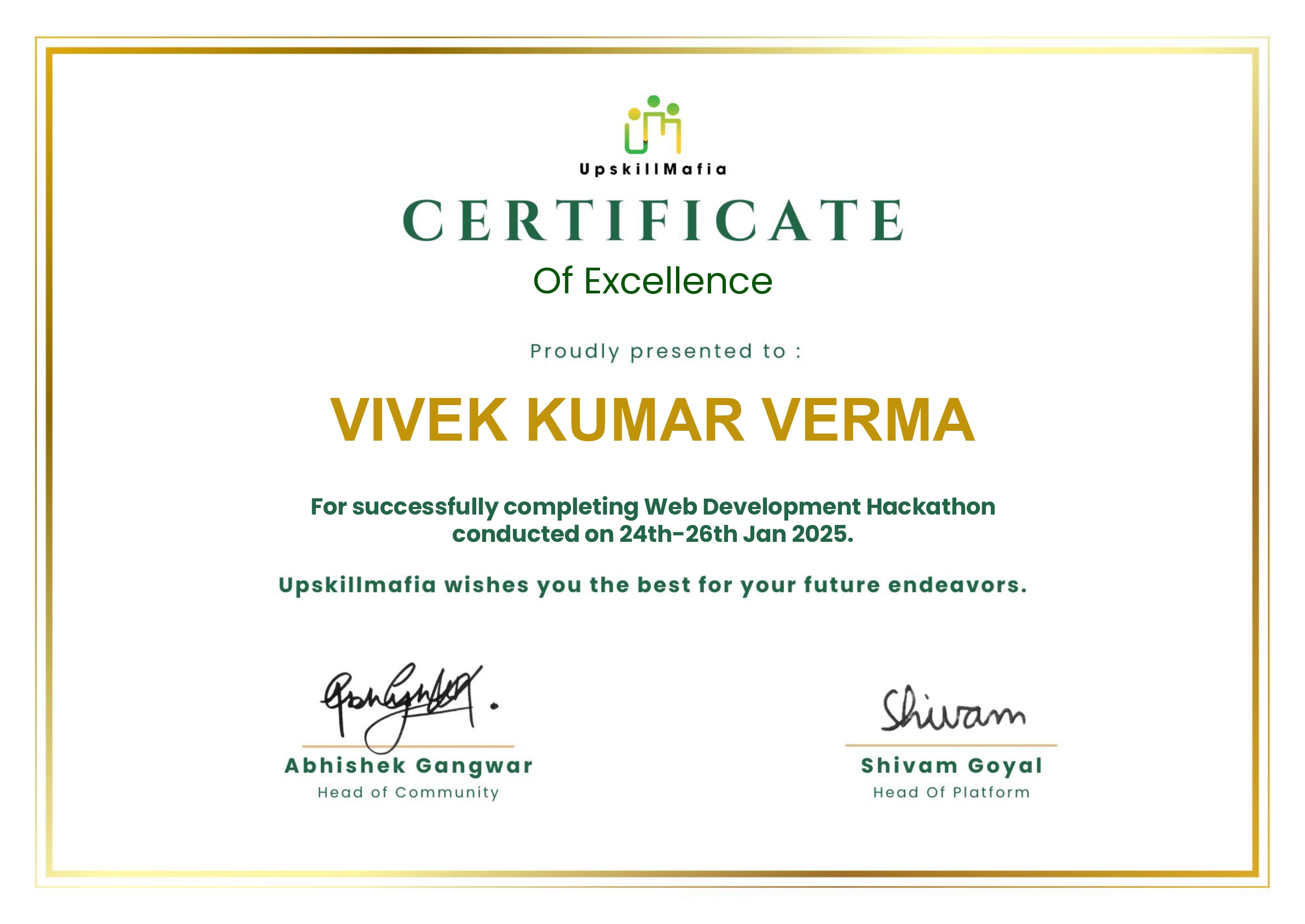 Hackathon Upskill Mafia 2025